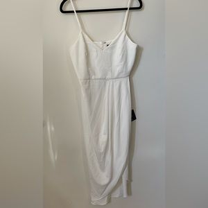 Lulus White Midi Dress Size M